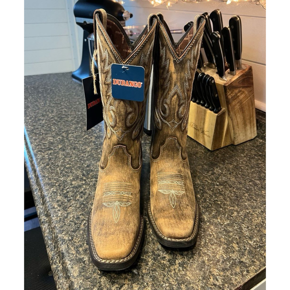 New Durango Women's Dream Catcher Teal Western Boot Mid Calf - Picture 2 of 9